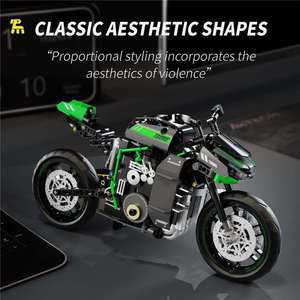 Blocs de construction pour enfants et adultes, modèle de <span class=keywords><strong>moto</strong></span> cool, design classique, collection, ornement décoratif, briques <span class=keywords><strong>à</strong></span> assembler, jouet DIY - Product Image 5