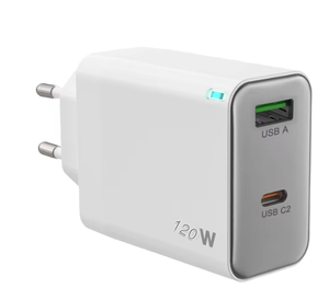 High Quality QC3.0 67W <strong>Type</strong> <strong>C</strong> <strong>Adapter</strong> for Samsung Dual Port USB Charger for iPhone 16 120W USB Charger Fast Charging Custom Logo - Product Image 1