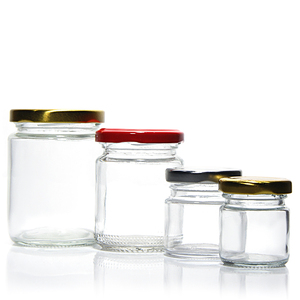 Différentes tailles 25ml 50ml 75ml 100ml 240ml 450ml 500ml 1000ml Pot en verre avec couvercle en métal pour le miel - Product Image 3