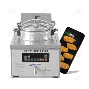 Automatische Druk Friteuse 16l Elektrische Tafel Top Kip Druk Friteuse Machine