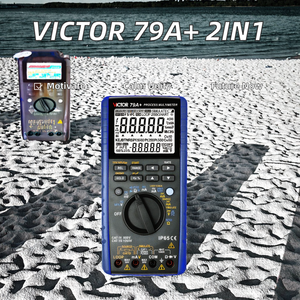 Multímetro Digital y Calibrador de Señales de Proceso 2 en 1 VICTOR 79A+, Voltaje CC 50mV-1000V - Product Image 3
