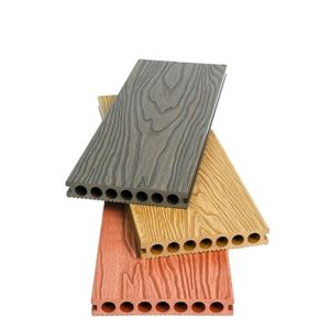 Plancher extérieur WPC directement de l'usine, composite bois-plastique, grain de bois 3D en relief, terrasse de jardin, bordure de piscine - Product Image 2