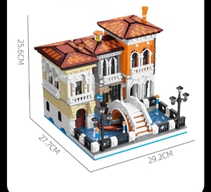 JIESTAR 57025 2926 Piezas, Juego <span class=keywords><strong>de</strong></span> Bloques <span class=keywords><strong>de</strong></span> Construcción <span class=keywords><strong>de</strong></span> Venecia, Italia, Modelo MOC, Juguete Técnico <span class=keywords><strong>de</strong></span> Plástico, Regalo Moderno para Festividades - Product Image 6