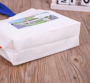 OEM Custom Logo Printed <b>Canvas</b> <b>Tote</b> <b>Bag</b> with Cotton Lining Shoulder Handbag <b>Small</b> Capacity All Seasons Gift Shop Travel Carryall - Product Image 3