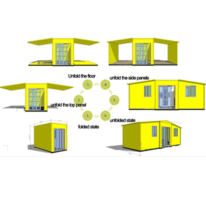 Casa Contenedor Expandible de 20 pies, 3 Habitaciones, Villa Prefabricada de Acero, Aplicaciones para Sótano y Patio, Diseño Modular Portátil y Moderno - Product Image 6