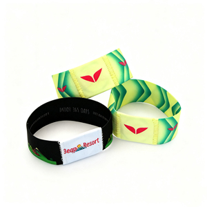Jxsrsw1002 mua số lượng lớn truyền nhiệt đầy màu sắc dệt thăng hoa in ấn Polyester Stretch <span class=keywords><strong>RFID</strong></span> đàn hồi dây đeo cổ tay - Product Image 3