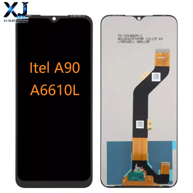Touchscreen LCD Screen Assembly 6.6" TFT Display for Itel A90 (A6610L) & Tecno Frame Included 1-Year Warranty XJ Brand