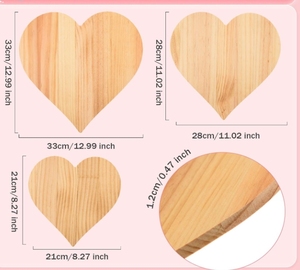 Thớt gỗ hình trái tim cho đám cưới Tân gia & Ngày Valentine để phục vụ bánh mì phô mai & các món ăn khác - Product Image 4