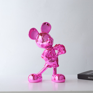 Escultura de <span class=keywords><strong>Mickey</strong></span> Mouse en arte decorativo interior de resina para casa, centro comercial, hogar, para mejorar el ambiente - Product Image 3