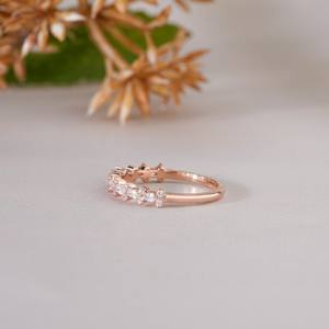 Sparkling Diamond Style Band <b>Ring</b> for Women Elegant Stone <b>Finger</b> <b>Ring</b> Perfect for Wedding Party Daily Wear Gift - Product Image 3