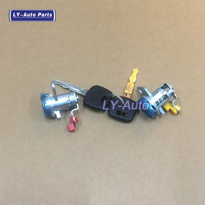 X AUTOHAUX Ignition Switch Lock Cylinder Assembly W/Keys No.6905212340 - Car Ignition Starter Switch - For Toyota Corolla 1997-2002 Metal Silver Tone - Door Lock Cylinder 1 Set - View #11
