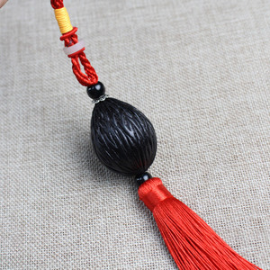 Pendentif de voiture en graines de Bodhi Ling Gusi, fait main, origine Yunnan, cadeau de luxe pour hommes, femmes et couples - Product Image 3