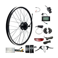 Kit konversi ban lemak 20 26, kit motor listrik 72v 3000w 2000w untuk sepeda