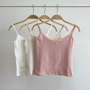 BM penjualan laris rompi perempuan bertali katun seksi wanita tersuai renda untuk pakaian luar dalam atasan pelangsing tersedia grosir - Product Image 6