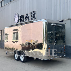 USA standard Fast Food Cart Trailer Kitchen Customized Steel Stainless Power <b>Outdoor</b> - Product Image 3