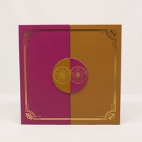 Boîtes cadeaux rigides en carton ondulé avec laminage mat personnalisé, impression en relief, matériaux recyclés, emballage alimentaire