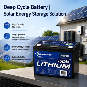 Batterie LiFePO4 12,8 V 100 Ah, batterie lithium à cycle profond, 1280 Wh, pack de batteries rechargeables pour camping-car, solaire, marine, OEM - Product Image 2