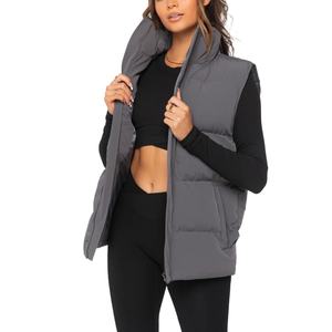 Chaleco Acolchado de Algodón Básico para Mujer, Estilo Regular, Invierno, Cierre de Cremallera, Sin Mangas, Proporcionado por el Productor, Ventas Globales - Product Image 3