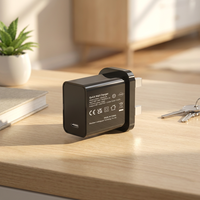 Chargeur mural USB-C PD 20W Shenzhen Lvxiangyuan à charge rapide, prise UK, adaptateur secteur avec protection OTP, matériau PC ignifuge