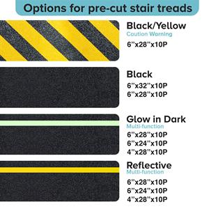Bande adhésive antidérapante en PVC découpée, résistante à l'eau et à l'abrasion, avec adhésif acrylique pour une traction sécurisée sur les escaliers - Product Image 6