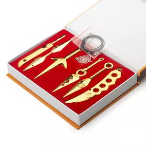 Set de Juguetes de Metal Chapado en Oro de 7 Piezas de Little Ninja, Caja de Regalo, Modelo de Fabricante, Venta al por Mayor, Temática de Anime y Dibujos Animados, Cumpleaños - Product Image 3