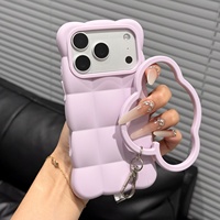 Coque de téléphone portable antichoc en TPU de qualité supérieure, design professionnel, avec pendentif Cube Cloud Charm, couleur peinte, pour 18 Pro 17