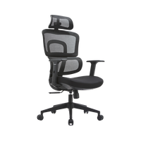 Chaise de bureau ergonomique pivotante à dossier haut en maille, vente en gros d'usine, haute qualité, réglable en hauteur, accoudoirs 3D ajustables, pour bureau à domicile