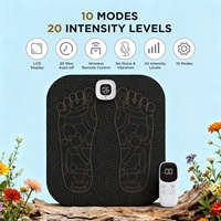 Tapis de massage électrique pliable pour les pieds avec télécommande sans fil, chauffage EMS, soulage la fatigue, pour la maison et le bureau