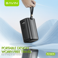 BAVIN Custom 22.5w Big Powerbank Led PC1057S Tipe c Pengisian Cepat Portabel Kapasitas 80000mah untuk iphone Laptop Power Banks