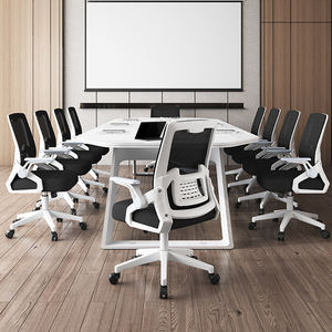 Chaise de bureau ergonomique moderne pour cadre, avec soutien lombaire, hauteur réglable, en maille, pour bureau à domicile, étudiants, confortable pour de longues heures - Product Image 4