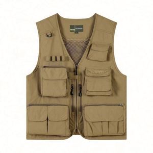 Chaleco Multibolsillos para Hombre, Estilo Moderno, Chaleco de Pesca con Spandex para Escalada, Pesca, Camping, Senderismo y Fotografía - Product Image 3