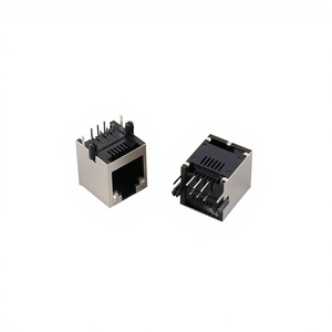 Prise téléphonique verticale blindée <span class=keywords><strong>RJ45</strong></span>-5521-6P6C <span class=keywords><strong>RJ11</strong></span> 1x1 180° °   Connecteur traversant <span class=keywords><strong>RJ45</strong></span>-5521 - Product Image 2