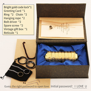 <span class=keywords><strong>Da</strong></span> <span class=keywords><strong>Vinci</strong></span> <span class=keywords><strong>Code</strong></span> Mini Cryptex Día de San Valentín Interesante Creativo Romántico Regalos de cumpleaños Fiesta Novedades - Product Image 6