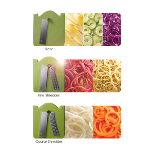 Coupe-légumes manuel ergonomique en acier inoxydable pour petites commandes directes – Idéal pour légumes bouclés et spaghetti - Product Image 5