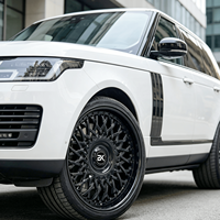 Jantes forgées Bku 2 pièces 5x120 pour Range Rover Sport Vogue L405 L460 Defender 90 110 personnalisées 20 21 22 pouces noir brillant