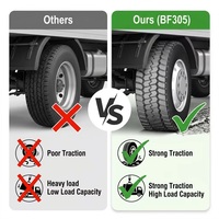 Ban Truk BF305 12.00R20 18PR Kualitas Ekspor Premium, Performa Serbaguna, untuk Medan Berat, Konstruksi, dan Lumpur