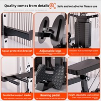 Rack de musculation Smith de qualité commerciale pour la musculation en salle de sport, équipement d'entraînement complet multifonction tout-en-un