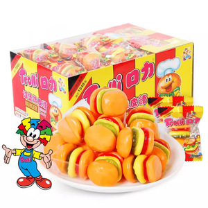 Venta al por mayor Troli <span class=keywords><strong>Burger</strong></span> Shaped Gummy <span class=keywords><strong>Candy</strong></span> 540g/caja Caramelo exótico Sweet Jelly - Product Image 2