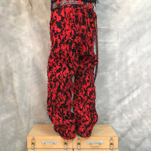 DiZNEW 2025 <span class=keywords><strong>Jeans</strong></span> da Uomo Rosso e Nero <span class=keywords><strong>con</strong></span> Frange e Catena Metallica per un Produttore di <span class=keywords><strong>Jeans</strong></span> all'Avanguardia - Product Image 4