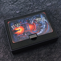100MM Polyèdre Noir 7-en-1 Cassette Spinning Dice RPG Cthulhu Tabletop Game Accessoire DND Video Tape Metal Dice