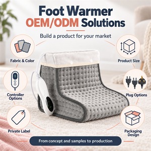 Chauffe-pieds personnalisé à batterie rechargeable, coussin chauffant pour les pieds, service de personnalisation du logo, température réglable, batterie rechargeable - Product Image 2