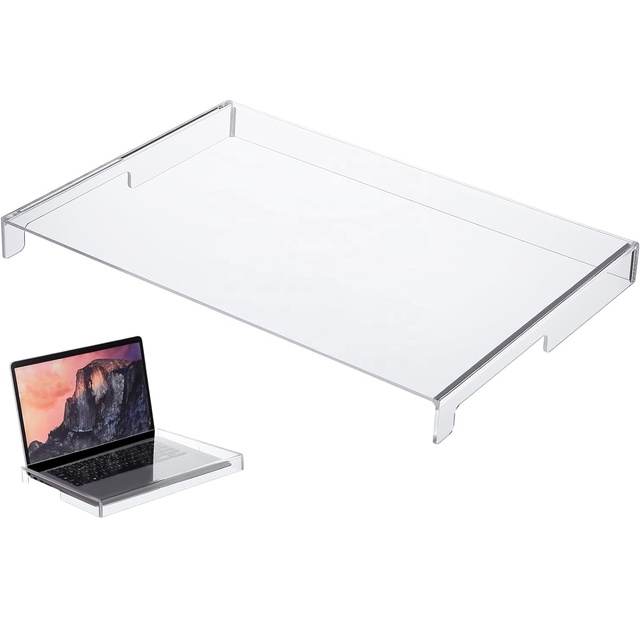 14inch Clear Acrylic Laptop Keyboard Protector Transparent Computer Keyboard Cover for Dust Mechanical Keyboard Display Racks