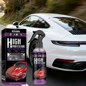 <span class=keywords><strong>Rayhong</strong></span> 3 en 1 Nettoyant de voiture à effet rapide haute protection Spray de réparation Peinture de polissage de carrosserie Agent de revêtement hydrophobe - Product Image 1
