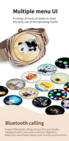 Reloj Inteligente AW5 Personalizable con Bisel Giratorio, Pantalla AMOLED de 1.09 Pulgadas, Resistente al Agua IP67, Asistente de Voz con IA 5G, Llamadas por BT, Brújula, Correo Electrónico