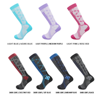 Chaussettes de sports d'hiver personnalisées Chaussettes de ski et de snowboard antibactériennes pour le trekking