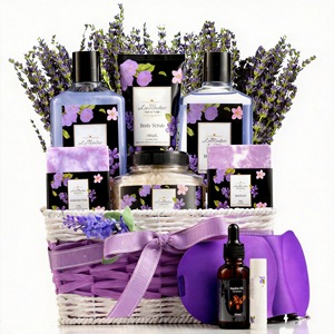 Set de Baño Herbal para Mujer con Aroma a Lavanda 100ml, Cesta de Regalo para el Día de San Valentín y el Día de la Madre - Product Image 2