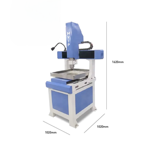 เครื่องแกะสลักโลหะ CNC Router ขนาดเล็ก 6060 ได้รับการรับรองมาตรฐาน CE พร้อมโต๊ะอลูมิเนียมแบบ T-Slot ความแข็งแรงสูง มอเตอร์ระบายความร้อนด้วยน้ำ และชุดเกียร์ - Product Image 4