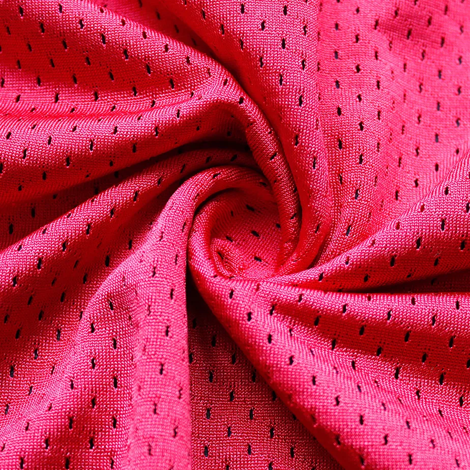 Tessuto a rete in maglia di poliestere 100% per tessuto sportivo per indumenti