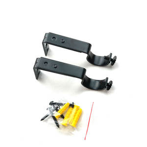 Support d'étagère de base en fer simple et moderne <span class=keywords><strong>Tringle</strong></span> à <span class=keywords><strong>rideau</strong></span> latérale avec accessoire de <span class=keywords><strong>tringle</strong></span> romaine Cadre de support fixe en métal - Product Image 6