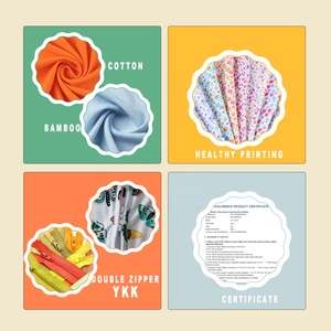 Caixa Misteriosa de Bambu Atacado Unissex: Kit de Macacões e Pijamas para Bebês Recém-Nascidos e Crianças Pequenas com Zíper, Estampas Aleatórias de Personagens - Product Image 5